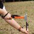 2 in 1 Functional Camping Hammer Nail Puller High Strength Carbon Steel Mallet Outdoor Accessories For Hiking Camping orange