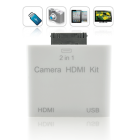 2 in 1 HDMI and Camera Connection Kit for iPad 2  mirror everything from your iPad 2 screen on to your HDTV 