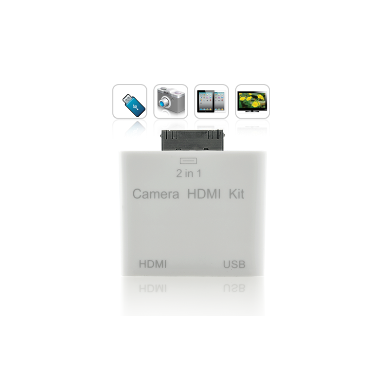 iPad2 2-in-1 HDMI and Camera Connection Kit