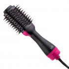 2-in-1 Hot Air Comb Multifunctional Negative Ion Hair Drying Brush Hair Curler Straightener Dryer Comb US Plug