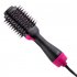 2 in 1 Hot Air Comb Multifunctional Negative Ion Hair Drying Brush Hair Curler Straightener Dryer Comb US Plug