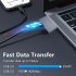 2 in 1 Hub Adapter Usb3 0 5gbps Type C To Dual Usb3 0 Hub Connector Device With High speed Data Transfer silver grey