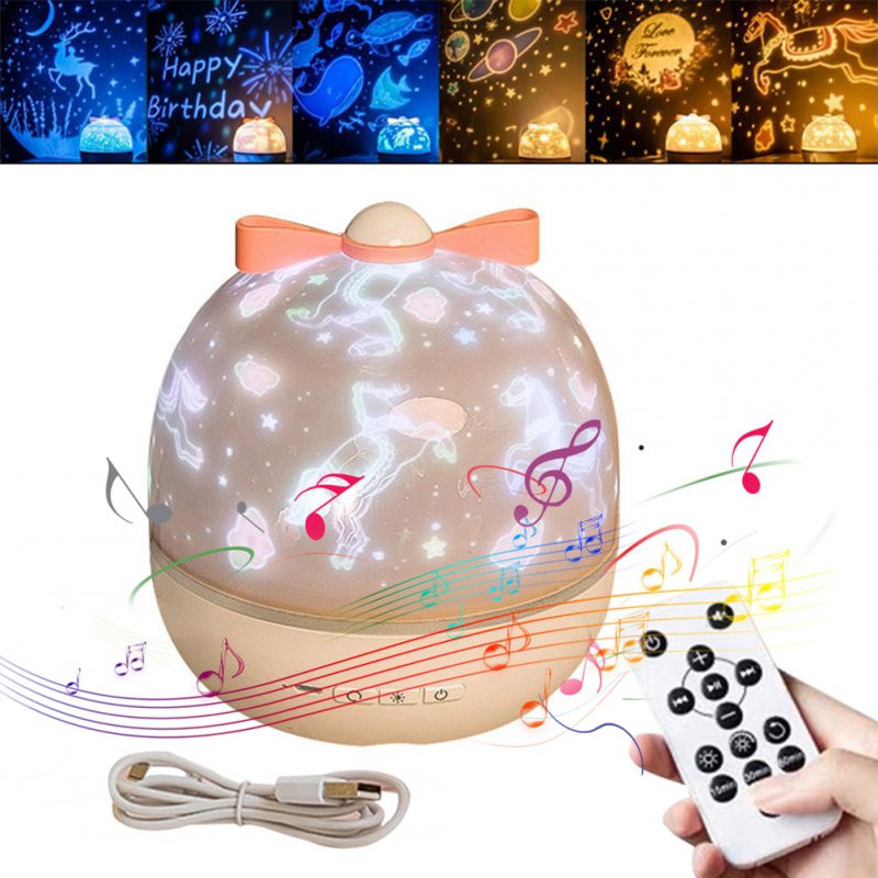 2-in-1 Mini Romantic Starry Projector Lamp 6+3 Films Hd Night Light Atmosphere Light Creative Gift Plug-in 6 ordinary