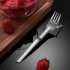 2 in 1 Multifunctional Fruit  Fork 304 Stainless Steel Watermelon Fork Kitchen Accessories Silver