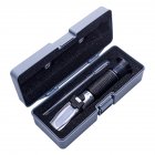 2-in-1 Optical Refractometer 0-32 Sugar Meter/0-28 Salinity Meter Automatic Temperature Compensation Fructose Brine Tester