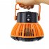 2 in 1 Outdoor Camping Remote Control Fan with Lamp 3 Speed Settings 3 Brightness Levels Usb Charging Office Fan Orange