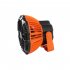 2 in 1 Outdoor Camping Remote Control Fan with Lamp 3 Speed Settings 3 Brightness Levels Usb Charging Office Fan Orange