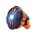 2 in 1 Outdoor Camping Remote Control Fan with Lamp 3 Speed Settings 3 Brightness Levels Usb Charging Office Fan Orange