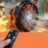 2 in 1 Outdoor Camping Remote Control Fan with Lamp 3 Speed Settings 3 Brightness Levels Usb Charging Office Fan Orange