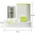 2 in 1 Pet Automatic Feeder Dog Cat Drinking Fountain Water Dispenser Food Bowl Pet Supplies Gray