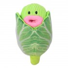 2-in-1 Pet Stuffed Plush Toys Cabbage Corn Shape Bite-resistant Sound Squeaky Toys For Small Medium Dogs cabbage