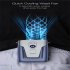 2 in 1 Portable Waist Clip Fan 3 Speeds 2a Fast Charging Necklace Fan for Outdoor Works Farm Hiking Camping Travel Blue