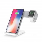 2 in 1 Qi Wireless Fast Charger Phone Charging Station for Apple Watch iWatch iPhone 8 X and all Qi Standard Devices on chinavasion com with wholesale price 