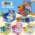 2 in 1 Realistic Truck Makeup Ambulance Ice Cream Truck Deformation Vehicle Gifts for Kids