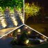 2 in 1 Solar Powered Spotlight for Garden Pool Pond Outdoor Christmas Villa Decor warm light 2 in 1
