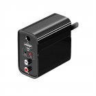 2-in-1 Stereo Bluetooth-compatible Receiver Transmitter U Disk Player Rca/aux Wireless Audio Adapter T28 black