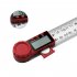 2 in 1 Transparent Digital Angle Ruler Protractor Angle Finder Vernier Caliper Measuring Tool 0 300mm