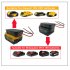 2 in 1 Universal Battery Adapter 12awg Compatible for Milwaukee 18v M18 Power Connector Black