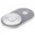 2 in 1 Usb Wireless Charger Fast Charging Colorful Ambient Light Night Light Compatible for Huawei Wood Grain