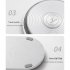 2 in 1 Usb Wireless Charger Fast Charging Colorful Ambient Light Night Light Compatible for Huawei White