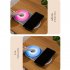 2 in 1 Usb Wireless Charger Fast Charging Colorful Ambient Light Night Light Compatible for Huawei Wood Grain