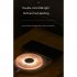 2 in 1 Usb Wireless Charger Fast Charging Colorful Ambient Light Night Light Compatible for Huawei White
