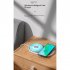 2 in 1 Usb Wireless Charger Fast Charging Colorful Ambient Light Night Light Compatible for Huawei Wood Grain