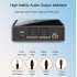 2 in 1 Wireless Audio Adapter Bluetooth 5 0  AUX Plug and Play Receiving and Transmitting black