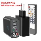 2-in-1 Wireless Audio Adapter Bluetooth 5.0 Receiver Transmitter Aux Audio Adapter Black_EU Plug