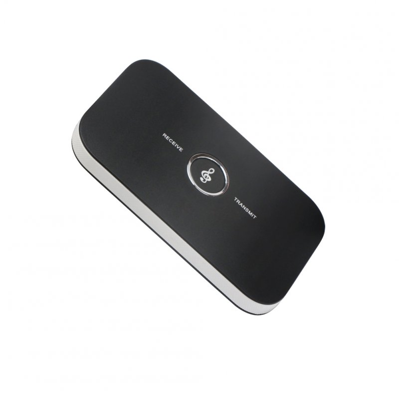 2-in-1 Wireless Bluetooth Stereo Music Transmitter and Receiver A2DP Aux Audio Player Adapter Black