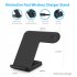 2 in 1 Wireless Charging for Apple Watch Qi Fast Wireless Charger Dock Stand for Phone Black