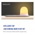 2 in 1 Wireless Qi Fast Charging Night Lamp Magnetic Suction Multi protection Light Silver