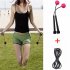 2 in 1 Wireless Skipping  Rope Indoor Gym Fitness Cordless Skipping Rope Burning Calorie black