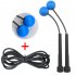 2 in 1 Wireless Skipping  Rope Indoor Gym Fitness Cordless Skipping Rope Burning Calorie blue