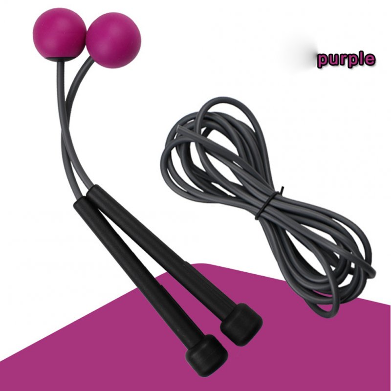 2 in 1 Wireless Skipping Rope Indoor Gym Fitness Cordless Skipping Rope Burning Calorie purple