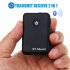 2 in1 Bluetooth Transmitter Receiver 3 5mm Stereo Wireless Music Audio Cable Dongle Bluetooth V4 2 Adapter for TV DVD MP3 PC black