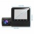 2 inch Dual lens Driving Recorder 1080P Front Car Night Vision GPS Track Optional Dash Cam Black