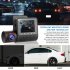2 inch Dual lens Driving Recorder 1080P Front Car Night Vision GPS Track Optional Dash Cam Black