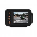 2-inch Motorcycle Driving Recorder IP65 Waterproof 1080P/720P Front Rear Dual Camera Dash Cam G-Sensor Loop Recording black