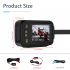2 inch Motorcycle Driving Recorder IP65 Waterproof 1080P 720P Front Rear Dual Camera Dash Cam G Sensor Loop Recording black