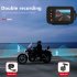 2 inch Motorcycle Driving Recorder IP65 Waterproof 1080P 720P Front Rear Dual Camera Dash Cam G Sensor Loop Recording black