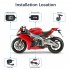 2 inch Motorcycle Driving Recorder IP65 Waterproof 1080P 720P Front Rear Dual Camera Dash Cam G Sensor Loop Recording black