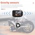 2 inch Motorcycle Driving Recorder IP65 Waterproof 1080P 720P Front Rear Dual Camera Dash Cam G Sensor Loop Recording black