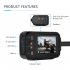 2 inch Motorcycle Driving Recorder IP65 Waterproof 1080P 720P Front Rear Dual Camera Dash Cam G Sensor Loop Recording black