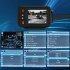 2 inch Motorcycle Driving Recorder IP65 Waterproof 1080P 720P Front Rear Dual Camera Dash Cam G Sensor Loop Recording black
