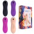 2 pcs Kit Powerful Clit Sucker Vibrator Tongue Vibrating Nipple Sucking Blowjob Clitoris Stimulator Sex Toys For Women flesh colored