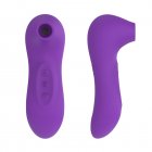 2-pcs Kit Powerful Clit Sucker Vibrator Tongue Vibrating Nipple Sucking Blowjob Clitoris Stimulator Sex Toys For Women Purple