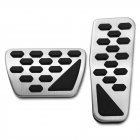 2 pcs set Gas And Brake Pedal Cover Auto Stainless Steel Foot Pedal Pad Kit For 2018 Jeep Wrangler Jl Models
