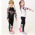 2 pcs set Kids Girls Boys Long sleeved Swimming Suit Muslim Style Swimsuit black L