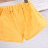 2 piece Baby Girls Short sleeved Lace Shirt Shorts Outfits Cute Cotton Button Down Top Baby Summer Suit yellow 2 3Y 100cm